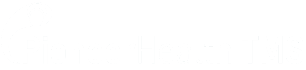 Pioneer Health TMS logo transparent-white